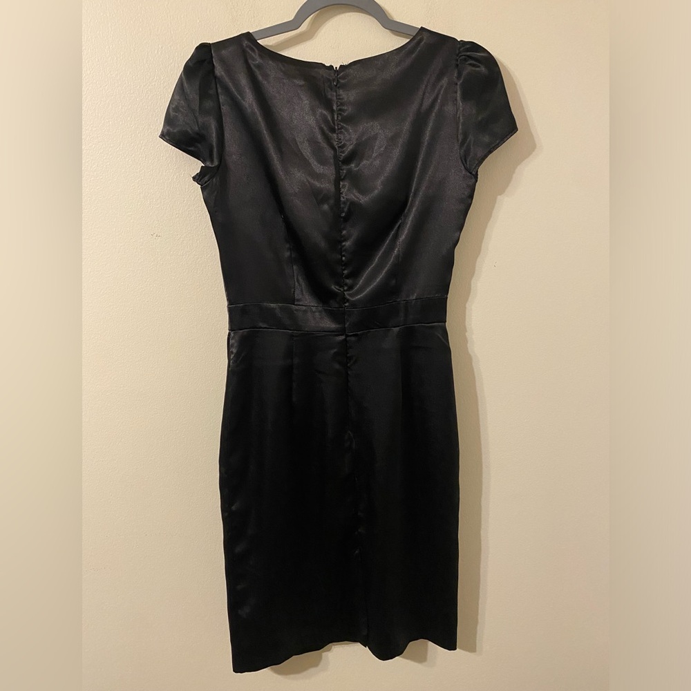 Womens Frederick’s Of Hollywood Black‎ Silk Style Slip Dress Made In USA Size 4 - Picture 2 of 3